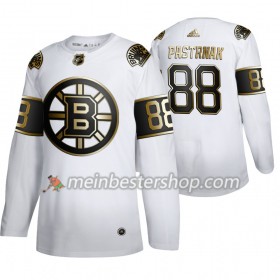Boston Bruins David Pastrnak 88 Adidas 2019-2020 Golden Edition Weiß Trikot Authentic - Herren